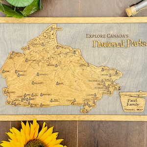 Benutzerdefinierte Kanada-Nationalparks-Reisekarte | Wohnmobil-Wohnmobil-Geschenk | Karte des Banff-Nationalparks | Wanderer-Geschenk | Personalisierte Karte des kanadischen Nationalparks