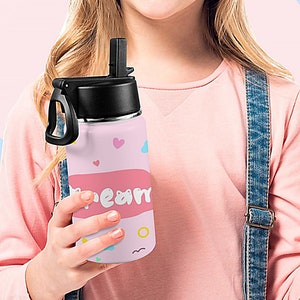 Personalized Name Cup Gift for Kids, Flower Girl Gift, Custom Name Kids Tumbler, Back To School Gifts for Kids, Kids Birthday Gift