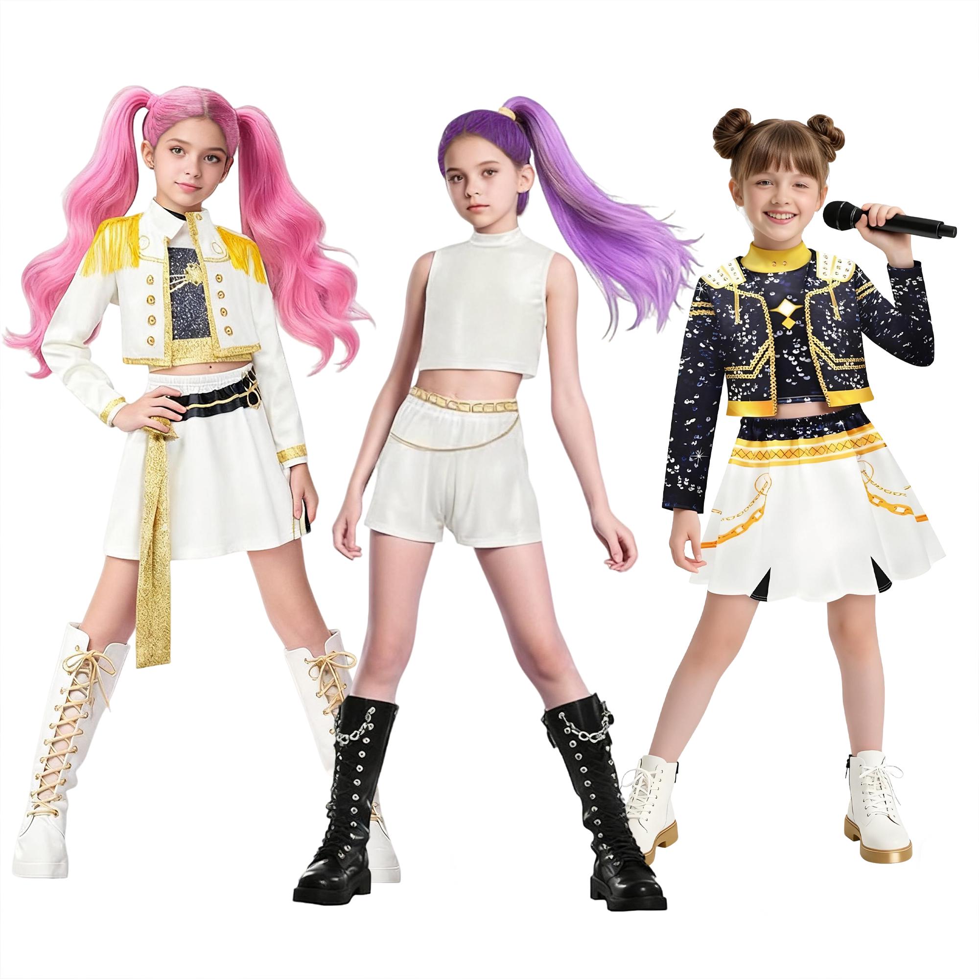 Kpop Demon Hunters Costumes Zoey Pop Singers Girls Demon Hunters