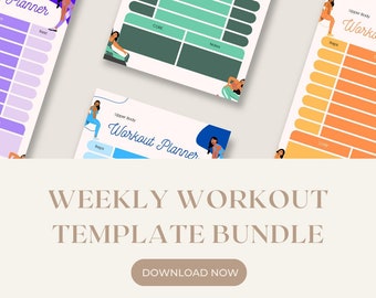 Weekly Workout Planner - Blank