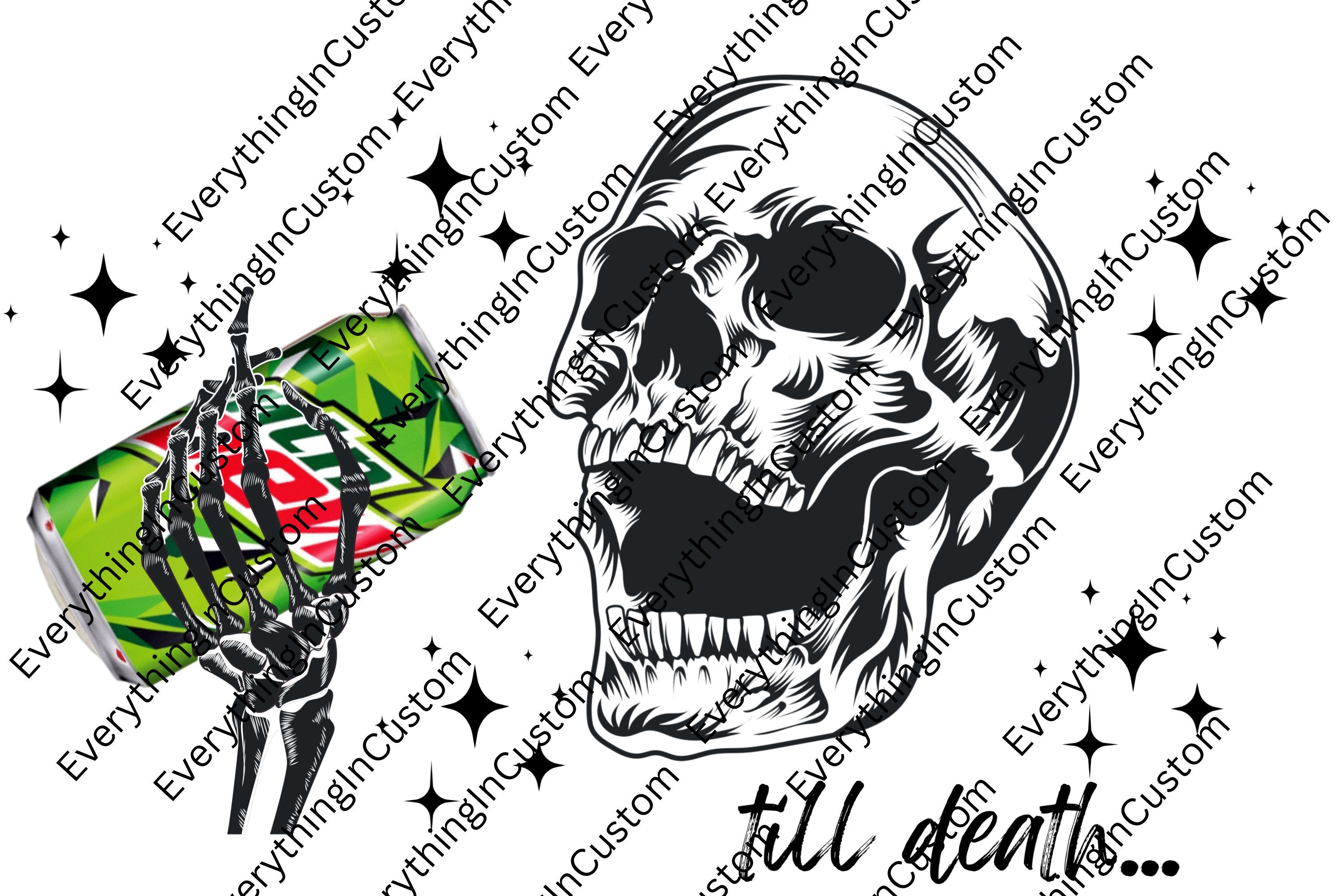Til Death Mountain Dew PNG, Skeleton Mountain Dew PNG, Sprite