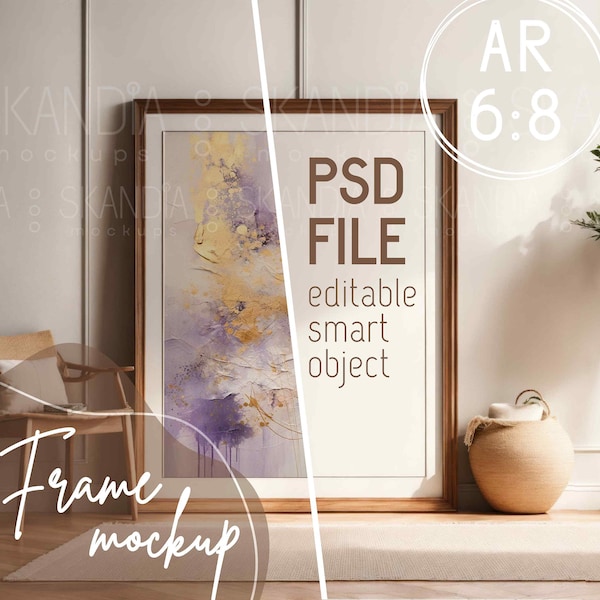 6x8 Frame Mockup - Etsy
