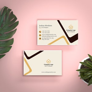 Customizable Professional Business Card Design - Printable Template