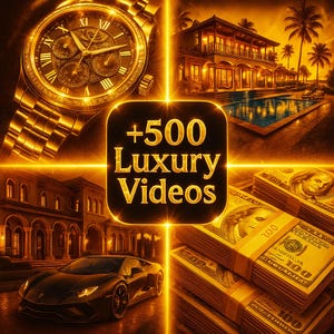 500+ Clips de Video de Lujos: Contenido Exclusivo para TikTok e Instagram | Autos, Mansiones, Relojes, y Más en 4K/FullHD Sin Marcas de Agua
