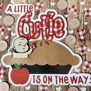 Une jolie tarte pour gâteau Tarte aux pommes - Baby Shower, Gender Reveal, Baby, Fall, Pie, Apple