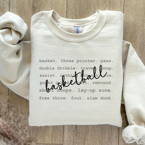 Game Day Shirt, Cute Basketball Sweatshirt, Basketball Apparel, Basketball Mom Shirt