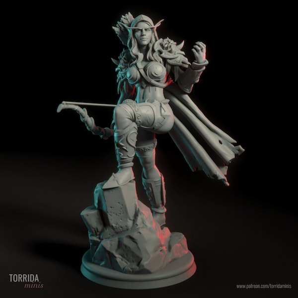 Sylvanas Windruner - Warcraft - 3D printed + worldwide Free Shipping