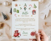 Editable Elf Arrival Letter, Christmas Elf Welcome Letter, Festive Season Celebration Letter, Printable Template, Hello From Elf Letter