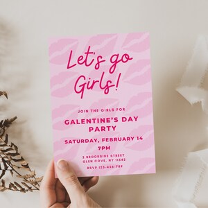 Galentines Tagesparty-Einladung, Galentines Tageseinladung, Galentines Tageseinladungsvorlage, Canva