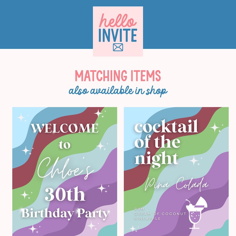 13 going on 30 Invite, Thirty Flirty and Thriving, Jenna Rink, Disco Y2K 30th Invite, 30th Birthday Invite Canva Template, 2000s Birthday image 7