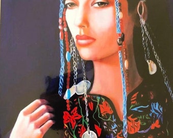 Palestinian Embroidery ("Tatreez"), Limited Reproduction of Original Art