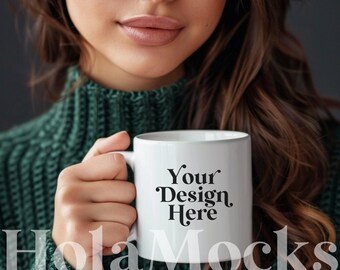 Modello di tazza Mockup Bianco 11 once Tazza in ceramica Mock-up Diverse Modello bruna Boho Estetica minimalista Stile moderno Mock Coffee Mugs Mockups POD