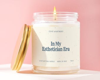 Cadeau esthéticienne, bougie vintage, bougie de beauté amusante, bougie de spa faite main, cadeau parfait pour les experts en soins de la peau et les professionnels de la beauté T620