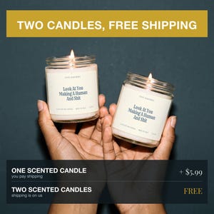 Pregnancy Announcement Candle, Look at You Making a Human, Funny Gift for Expecting Mom, Baby Shower Gift, Mom to Be Gift Box T5028 image 8