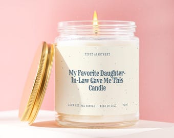 Mother In Law Gift Candle, Personalized Wedding Thank You for MIL, Mothers Day Gift, Mother of the Groom Present T097