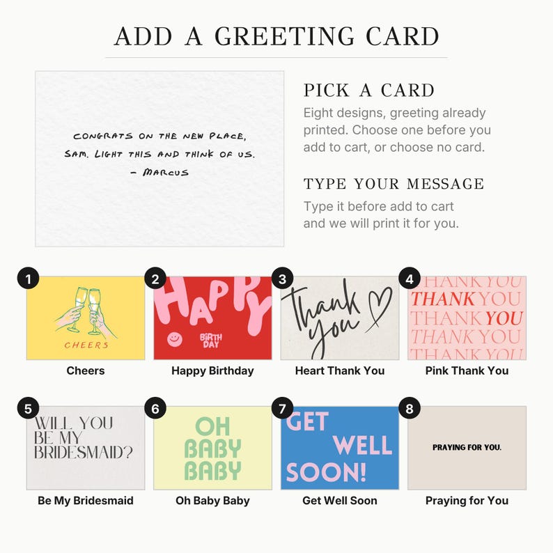 a greeting card design with various messages and illustrations. The card is intended to be a personalized and thoughtful gift, with a focus on conveying positive emotions and well-wishes.
