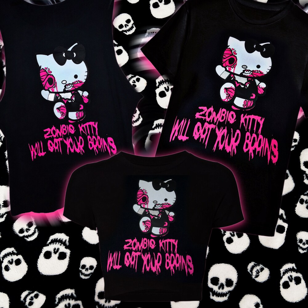 Scene Zombie Kitty Top Wintertee Way