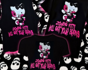 Scene Zombie Kitty Top