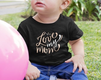 Hou van mijn moeder! - T-shirt van fijne jersey voor baby's