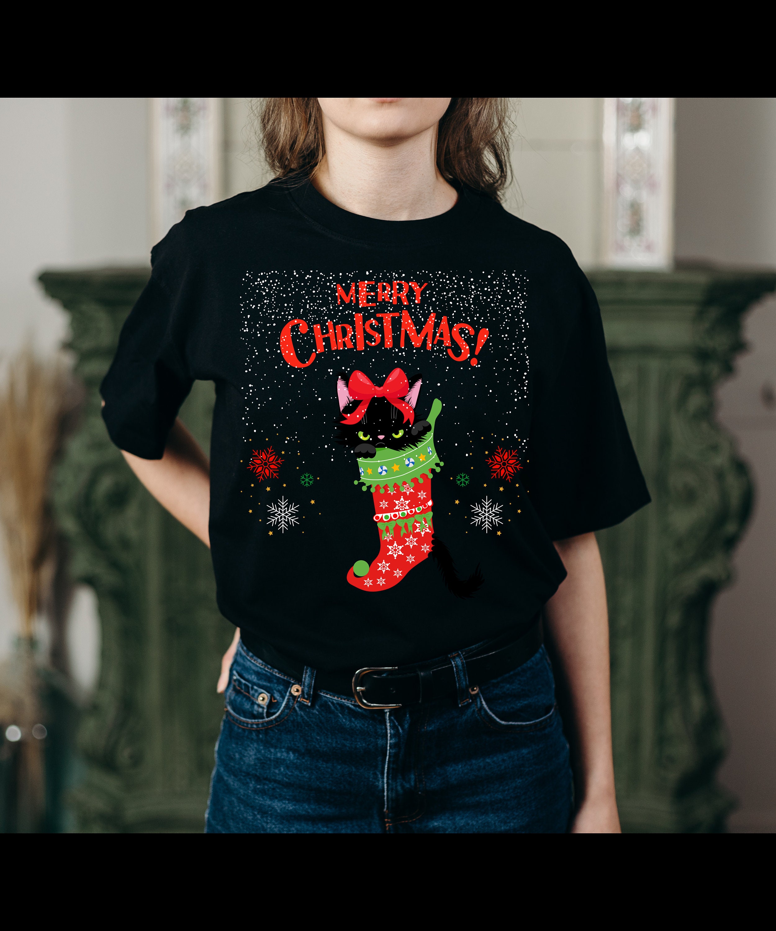 Merry Catmas Weihnachtspullover - Lustige Katzen-Weihnachtsmode