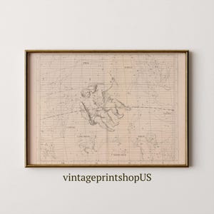 Zwillinge Astrologie Schaubild | Konstellationskarte, Vintage Zodiac Sternenkarte, Sonnensystem Druck, himmlische Kunst Poster, Mai Juni Geburtstagsgeschenk