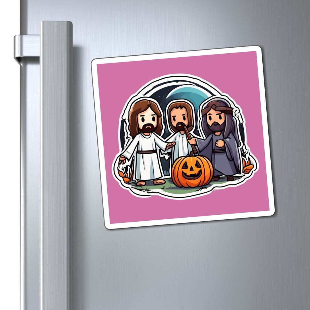 Halloween Jesus and the Apostles Paul and Peter Square Etsy