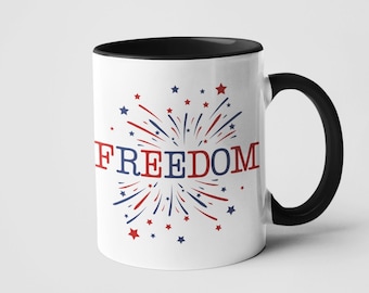 Vrijheid koffiemok | Vaderlandslievend cadeau voor 4 juli