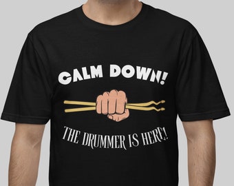 Camiseta divertida para bateristas – Camiseta cómoda de colores para amantes de la música de percusión