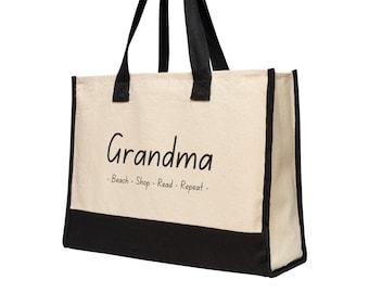 Borsa tote in tela "Grandma": un regalo carino e alla moda