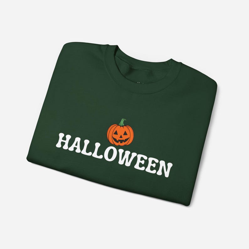 Vintage Pumpkin Crewneck Sweatshirt Retro Halloween Pullover Spooky Season Outfit Unisex Fall Wear October Party Gift Idea for Women and Men image 8