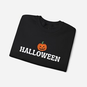 Vintage Pumpkin Crewneck Sweatshirt Retro Halloween Pullover Spooky Season Outfit Unisex Fall Wear October Party Gift Idea for Women and Men image 6