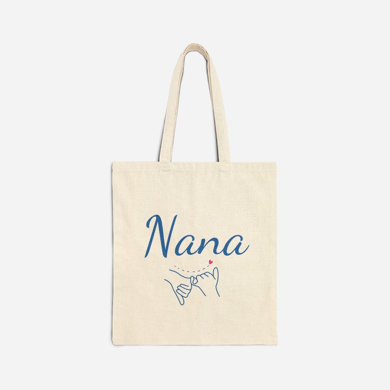 CafePress 'World's Best Nanna' Canvas Tote Bag - Reusable Natural Cotton Shopping Bag, Gift Idea - View #2