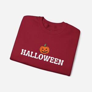 Vintage Pumpkin Crewneck Sweatshirt Retro Halloween Pullover Spooky Season Outfit Unisex Fall Wear October Party Gift Idea for Women and Men image 9
