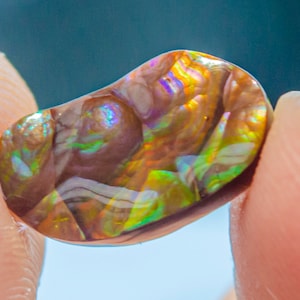 Large Fire Agate - Rare and Metallic color Fire agate, Perfect for Jewelry Protective & Healing Spiritual Meditation Stone