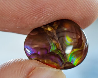 Genuine Mexican Fire Agate | Purple Loose Natural Gemstone for Handmade Jewelry, Crafts, & Meditation