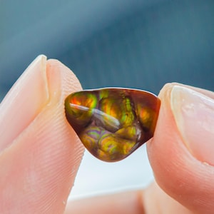 Purple Fire Agate with Metallic Colors | Natural Imperial Fire Agate | High Quality Protective & Healing Stone for Jewelry Making