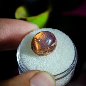Mexican Boulder Opal Cabochon, Natural Matrix Opal Gemstone, Landscape Opal, Jewelry Making Stone, 7.8ct image 5