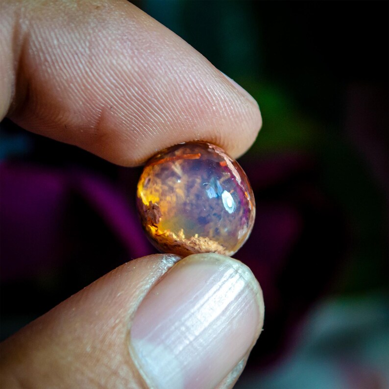 Mexican Boulder Opal Cabochon, Natural Matrix Opal Gemstone, Landscape Opal, Jewelry Making Stone, 7.8ct image 7