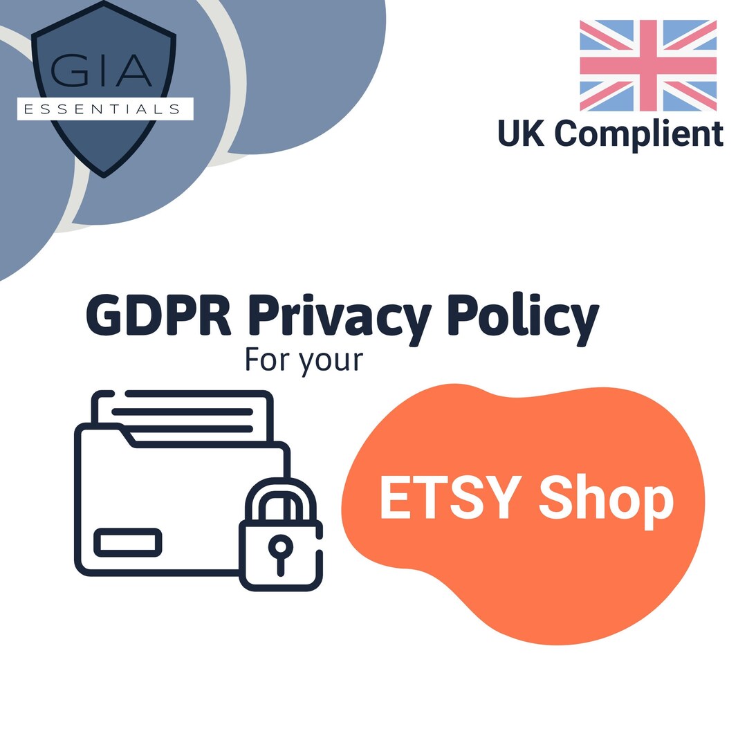 Etsy Privacy Policy Template GDPR UK Privacy Policy for Etsy Etsy UK