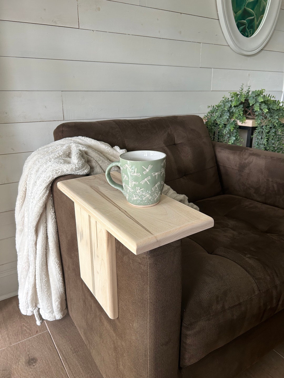 Adjustable Chair Arm Table Maple Etsy