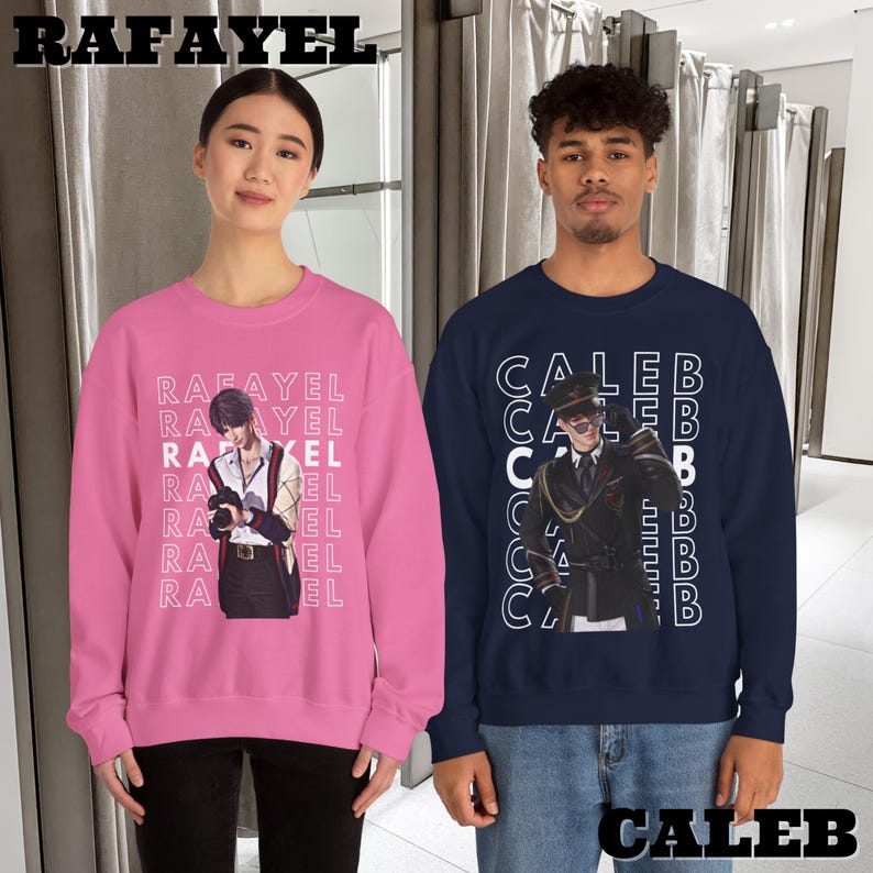 Sylus Love and Deepspace Sweatshirt, Sylus T-shirt,lads merch, caleb, zayne, xavier, rafayel, caleb sweatshirt, otome game, anime sweatshirt image 5