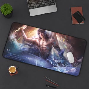 Rafayel Desktop Pad, Love and Deepspace Desktop Pad, love and deepspace, otome, sylus, caleb, lads, xavier, zayne, gaming, gift, gamer gift