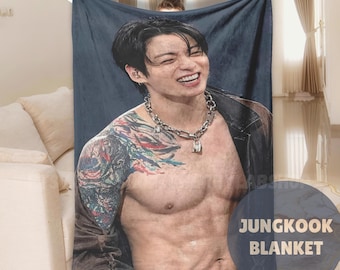 Jungkook Blanket, kpop merch,BT21, kpop blanket, bts blanket,BTS, jungkook, taehyung, rm, jimin, jhope, jin, suga, army,army gift,army merch