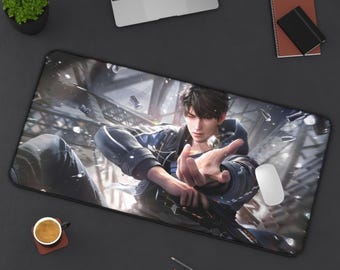 Caleb Desktop Pad, Love and Deepspace Desktop Pad, love and deepspace, otome, sylus, caleb, rafayel, xavier, zayne, gaming, gift, gamer gift