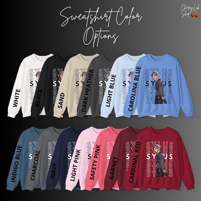 Sylus Love and Deepspace Sweatshirt, Sylus T-shirt,lads merch, caleb, zayne, xavier, rafayel, caleb sweatshirt, otome game, anime sweatshirt image 4