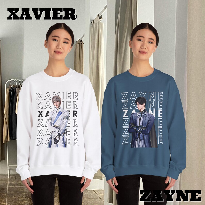 Sylus Love and Deepspace Sweatshirt, Sylus T-shirt,lads merch, caleb, zayne, xavier, rafayel, caleb sweatshirt, otome game, anime sweatshirt image 6