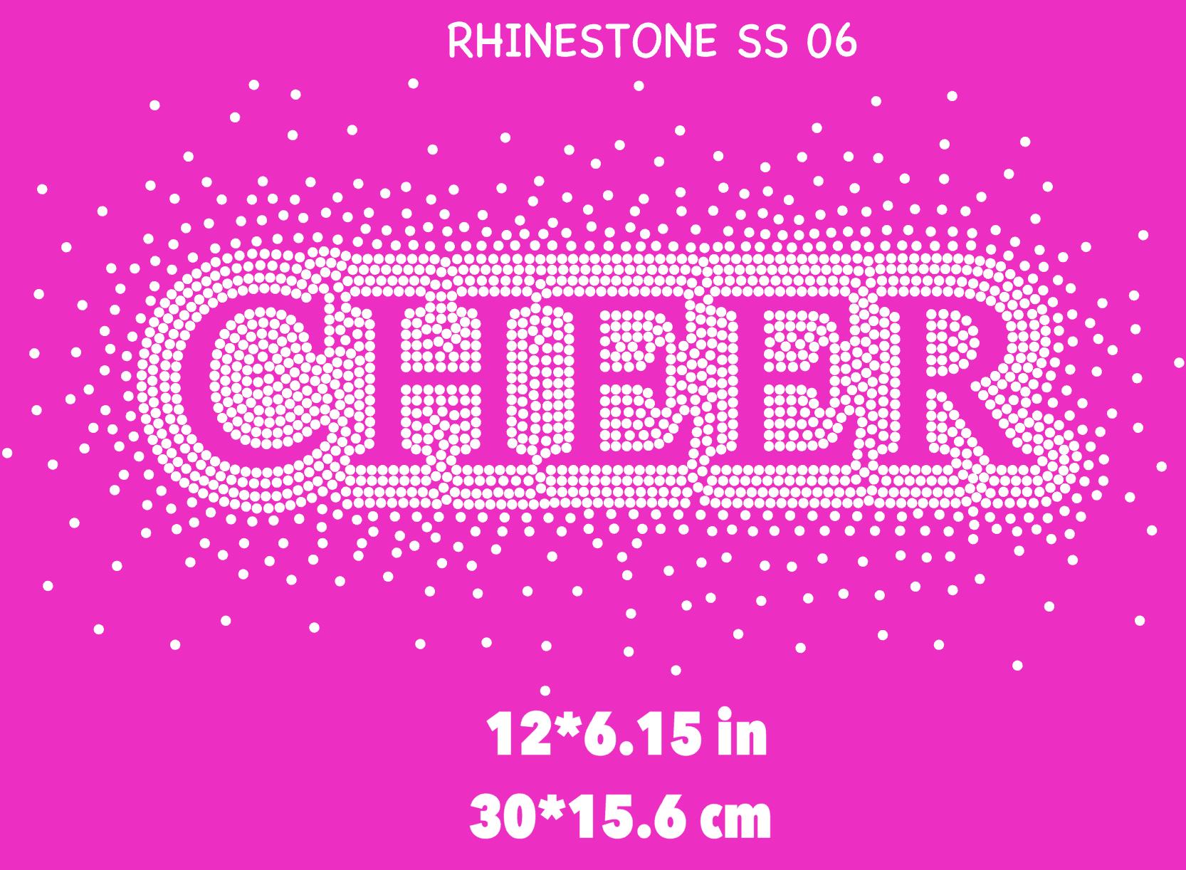 Cheer Rhinestone Template Ss6 for Silhouette - Cricut Rhinestone ...