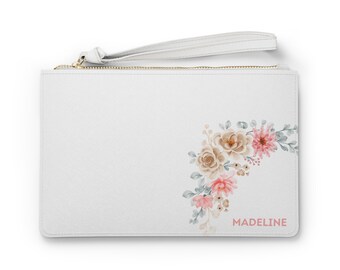 Custom Clutch: Personalized Makeup Bag for Her, Trendy Gift Idea