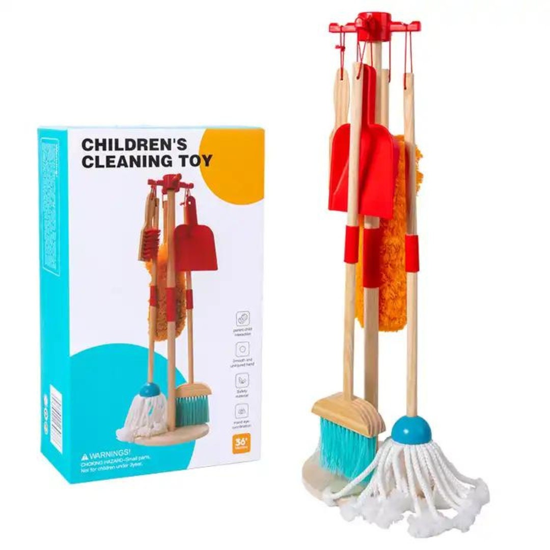 12X Kids Cleaning Set Toy Cleaning Set Educational Broom and Mop Toy  Montessori♚
