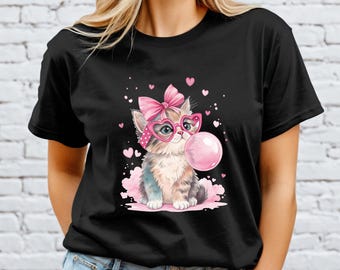 Cat T-Shirt ,Funny Cat Tee for Women